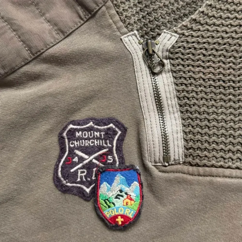 Vintage Polo Ralph Lauren Mount Churchill Mountain Expedition Shawl Neck Sweater